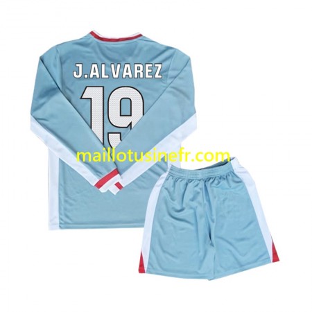 Maillot de Foot Atlético Madrid Julian Alvarez 19 Extérieur 2024-25 Manches Longues - Enfant Maillot de Foot Atlético Madrid Julian Alvarez 19 Extérieur 2024-25 Manches Longues - Enfant